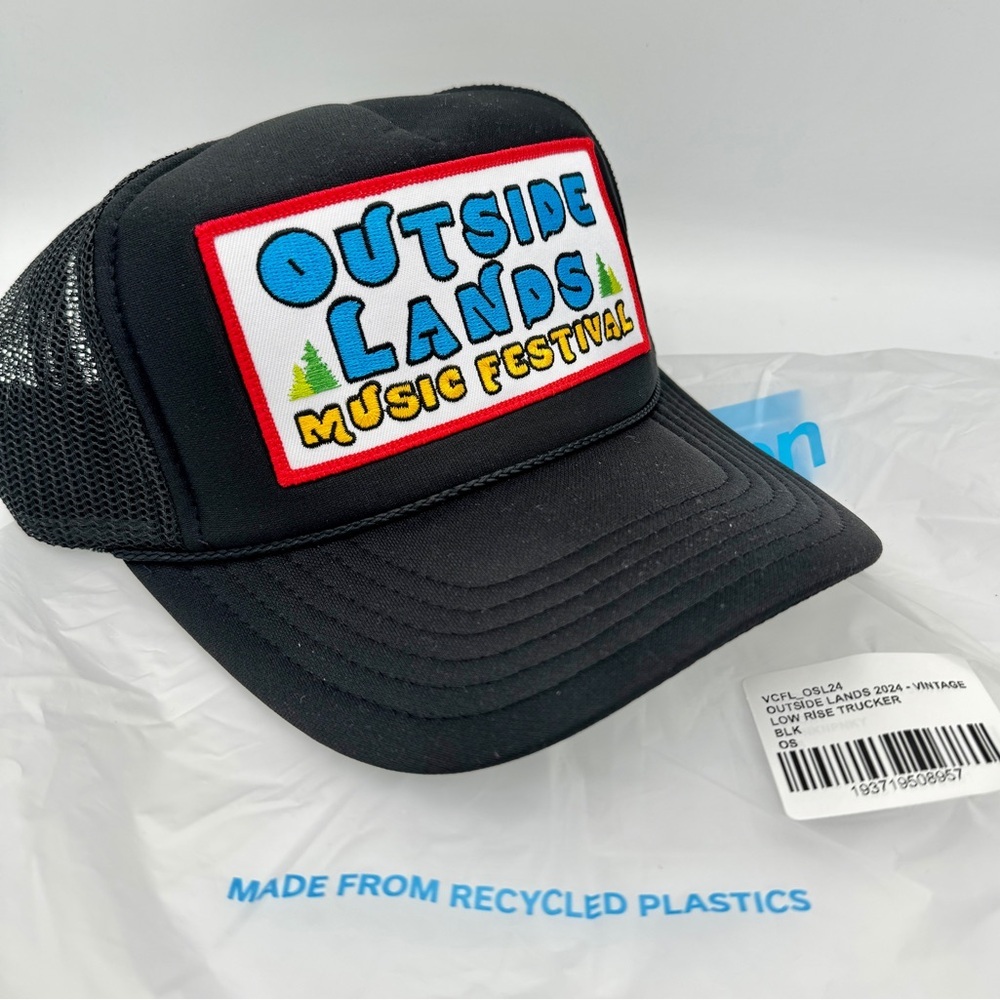 NWT Aviator Nation Outside Lands Trucker Hat in black